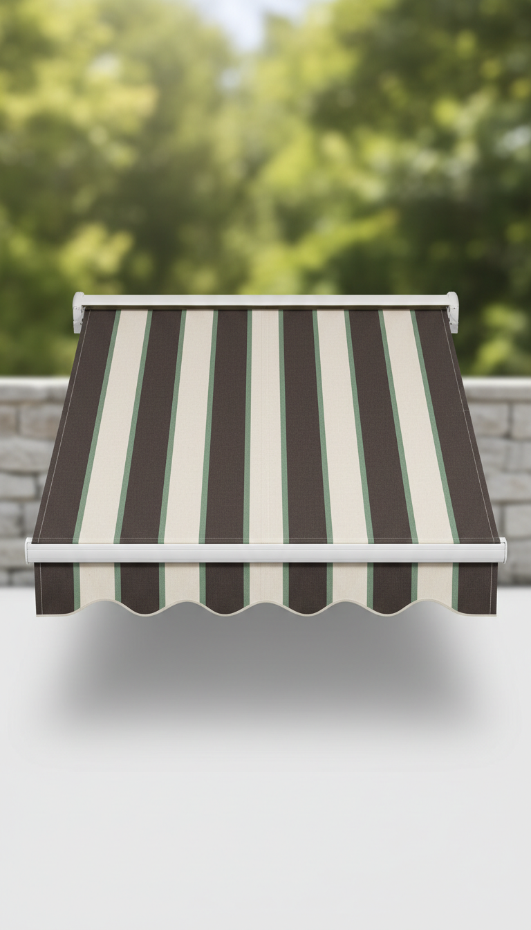 Canvas Retractable Awning With Wind Sensor