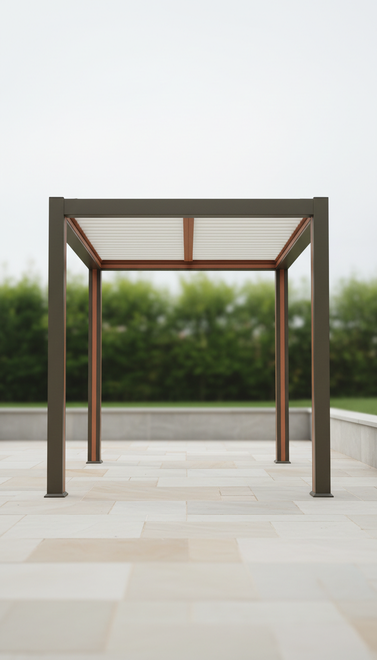 Aluminum Louvered Pergola With Adjustable Slats